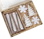 Świece - Prezent świąteczny świece choinki stroikowe złote - miniaturka - grafika 1