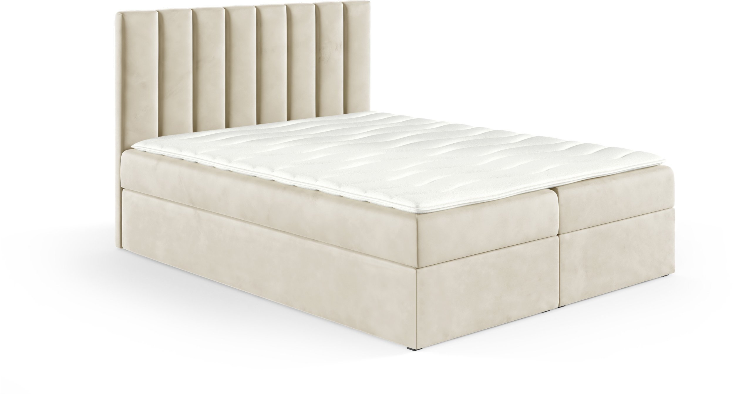 Łóżko kontynentalne Nina Box 160x200 bez nóg riviera 21