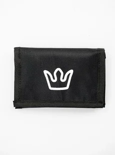 Materiałowy Portfel SPORTOWY ZAMYKANY Czarny Jigga Wear Simple Crown uni - Portfele - miniaturka - grafika 1