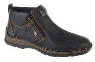 Moda i Uroda OUTLET - Rieker Booties 05398-00, Męskie, Trzewiki, Czarne - miniaturka - grafika 1