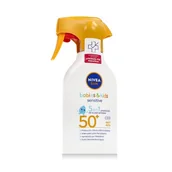 Balsamy i kremy do opalania - Nivea Sun Babies & Kids Sensitive Protect Spray SPF50+ Preparat do opalania ciała dla dzieci 270 ml - miniaturka - grafika 1
