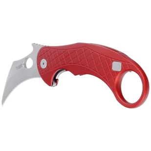 Nóż składany LionSteel L.E.One Karambit Red Aluminium, Stone Washed MagnaCut by Emerson Design (LE1 A RS) - Noże - miniaturka - grafika 6