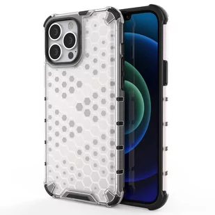 Honeycomb etui pancerny pokrowiec z żelową ramką iPhone 13 Pro Max przezroczysty - Etui i futerały do telefonów - miniaturka - grafika 1