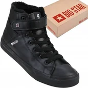 Buty trekkingowe męskie - Buty Męskie Big Star Wysokie Trampki Ocieplane Z Futerkiem - miniaturka - grafika 1