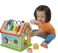 Układanki dla dzieci - ALEX A1995 DREWNIANY DOMEK KSZTAŁTÓW - miniaturka - grafika 1