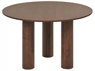 Stoły - Stół do jadalni okrągły ⌀ 120 cm ciemne drewno ORIN - miniaturka - grafika 1