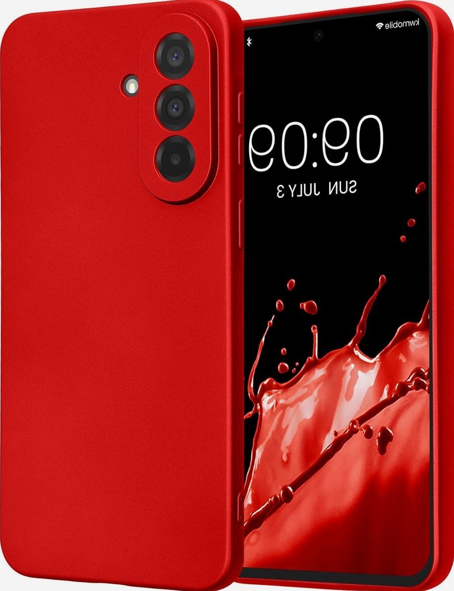 Etui telefon elastyczna obudowa silikonowa ochronna ciemnoczerwona