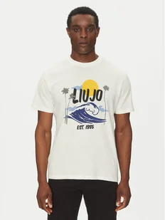 Liu Jo T-Shirt QA5274 J7734 Biały Regular Fit - Koszulki męskie - miniaturka - grafika 1