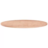 Blaty meblowe i parapety okienne - Okrągły blat do stolika, Ø80x1,5 cm, surowe drewno dębowe - miniaturka - grafika 1
