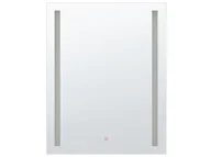 Lustra - Beliani Lustro ścienne LED 60 x 80 cm srebrne MARNE - miniaturka - grafika 1