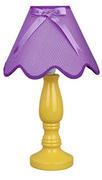 Lampy stojące - Candellux Lampka stołowa nocna ceramiczna żółto-fioletowa 60W E27 Lola 41-84378 41-84378 - miniaturka - grafika 1