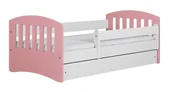 Łóżka dla dzieci i młodzieży - Łóżko dziecięce z szufladą pudrowy róż 80x160 N9-E16 - miniaturka - grafika 1