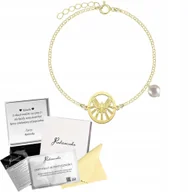 Bransoletki - Bransoletka Złota Duch Święty Perła Prezent na Bierzmowanie 925 GRAWER - miniaturka - grafika 1