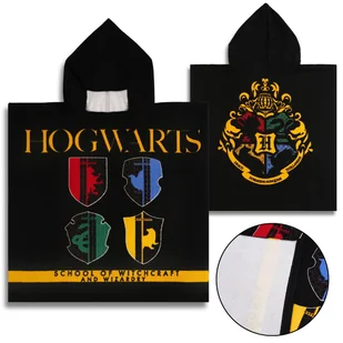 Harry Potter Dziecięcy ręcznik, poncho z kapturem dla chłopca 55x55 cm OEKO-TEX - Okrycia kąpielowe dla dzieci - miniaturka - grafika 1