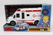 Samochody i pojazdy dla dzieci - Auto Ambulans Św/Dźw Rozkręcany Yw8088C 10017 - miniaturka - grafika 1