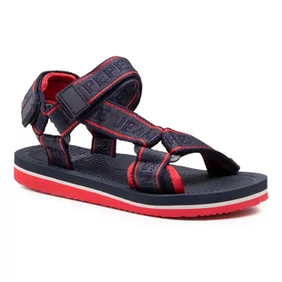 Buty dla chłopców - Sandały PEPE JEANS - Pool Tape Boys PBS90043 Navy 595 - grafika 1