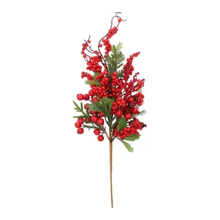 Gałązka świąteczna stroik RUBIO 55 cm HOMLA - Sztuczne kwiaty - miniaturka - grafika 1