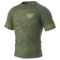 Koszulki sportowe męskie - Rashguard na siłownię męski z krótkim rękawem EXTREME HOBBY BADGE - miniaturka - grafika 1