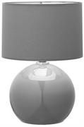 Lampy stojące - TK Lighting Lampa nocna do sypialni PALLA GRAY/SILVER śr. 36cm E27 szary TK5890 - miniaturka - grafika 1