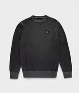 Dresy męskie - maglia uomo dark grey melange - miniaturka - grafika 1