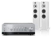 Zestawy stereo - Yamaha R-N800A (srebrny) + 603 S3 (biały) - miniaturka - grafika 1