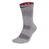 Skarpetki damskie - Nike Męskie skarpety U Nk Elite Crew - Gfx 1 Szary Atmosphere Grey/Habanero Red S - miniaturka - grafika 1