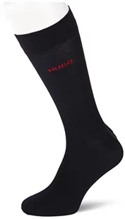 HUGO Męskie skarpety 2P RS UNI CC średniej wysokości z elastycznej tkaniny, dwupak, New - Dark Blue401, 35-38 EU - Skarpetki męskie - miniaturka - grafika 1