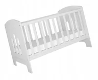 Łóżka dla dzieci i młodzieży - Białe łóżeczko dla niemowlaka P6-F77 - miniaturka - grafika 1
