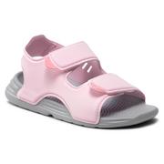 Buty dla dziewczynek - Adidas Sandały Swim Sandal C FY8937 Clpink/Clpink/Clpink - miniaturka - grafika 1