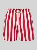 Kąpielówki męskie - Spodenki kąpielowe o kroju regular fit z tunelem - miniaturka - grafika 1