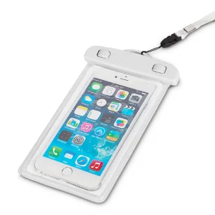 Wodoodporne etui ze smyczą do telefonu PVC - białe - Etui i futerały do telefonów - miniaturka - grafika 3