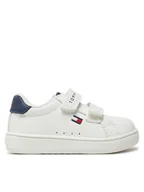 Buty dla chłopców - Tommy Hilfiger Sneakersy T1X9-33836-1355X336 M Biały - miniaturka - grafika 1