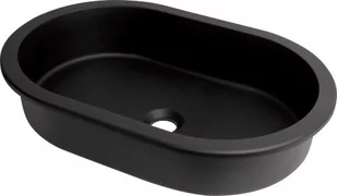 Deante Silia Umywalka granitowa podblatowa/wpuszczana owalna nero CQS_NU6U - Umywalki - miniaturka - grafika 1