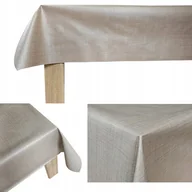 Obrusy i serwetki - Szaro-Beżowy Dekoracyjny Obrus Ochronny Na Blat Ławę Stół 140x200cm - miniaturka - grafika 1