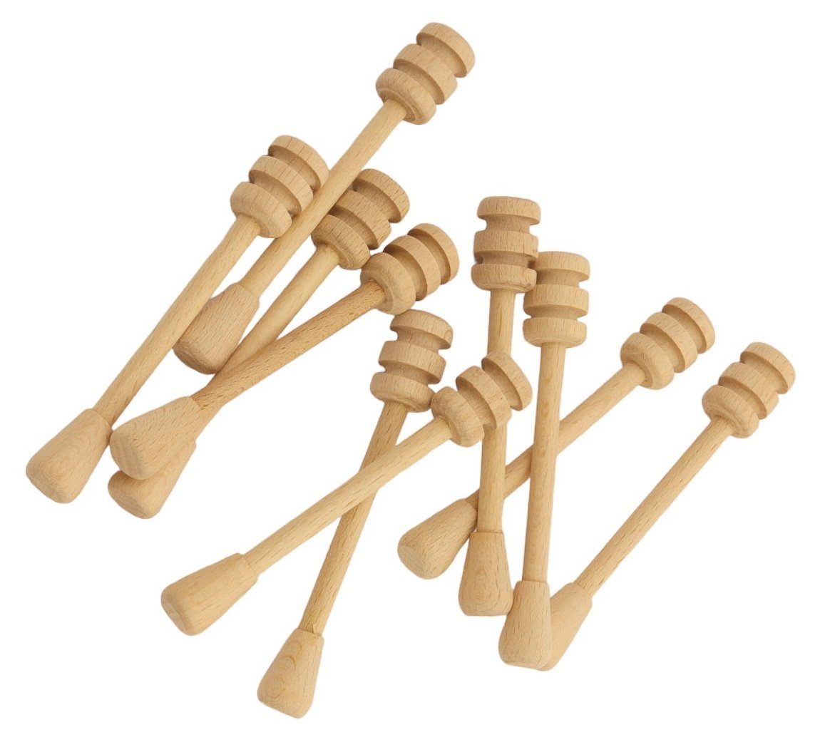 ZESTAW drewnianych ŁYŻECZEK DO MIODU CC10 łyżka do miodu 100 sztuk