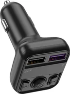 Transmitery FM - JELLICO transmiter FM FM1 2xUSB 3.1A Czarny standard - miniaturka - grafika 1