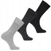 Skarpetki męskie - 3x Eleganckie MĘSKIE SKARPETKI Wełniane Moraj 3 Pary r. 43-45 - miniaturka - grafika 1