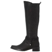 Kozaki damskie - Rieker Damskie kozaki Z7362, czarny - 42 EU - miniaturka - grafika 1