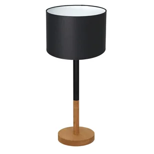 Luminex Table lamps 3824 Lampa stołowa lampka 1x60W E27 czarny/naturalny/biały - Lampy stojące - miniaturka - grafika 1