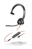 Słuchawki - Słuchawki przewodowe HP Poly Blackwire 3315 Mono Microsoft Teams USB-C - 76J15AA - miniaturka - grafika 1