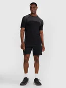 Spodenki męskie - 4F Spodenki treningowe szybkoschnące męskie - czarne L - miniaturka - grafika 1