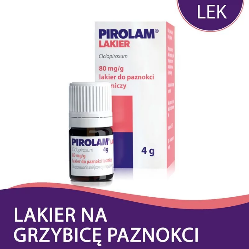 MEDANA PHARM Pirolam lakier do paznokci leczniczy 80 mg/g 4 g | DARMOWA DOSTAWA OD 199 PLN!