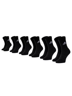 Adidas Zestaw 6 par niskich skarpet unisex Cush Crw 6Pp DZ9354 Czarny - Skarpetki męskie - miniaturka - grafika 1