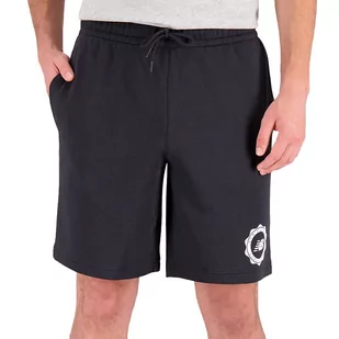 Spodenki New Balance MS31903BK - czarne - Spodnie sportowe męskie - miniaturka - grafika 1