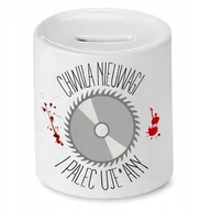 Skarbonki - SKARBONKA PREZENT DLA STOLARZA CHWILA NIEUWAGI z Nadrukiem ze Zdjęciem - miniaturka - grafika 1