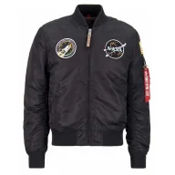 Odzież taktyczna i umundurowanie - Kurtka Alpha Industries MA-1 VF NASA 166107 212 - Czarna / Fioletowa XL - miniaturka - grafika 1