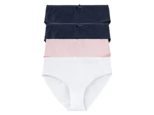 pepperts!® Majtki dziewczęce z biobawełną, 4 pary (Granatowy/ granatowy/ różowy/ biały, 158/164) - Majtki dla dzieci - miniaturka - grafika 1
