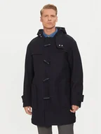 Płaszcze męskie - BOSS Płaszcz wełniany 50528188 Granatowy Regular Fit - miniaturka - grafika 1