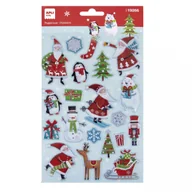 Zabawki kreatywne - Apli Kids Świąteczne naklejki - santa claus - miniaturka - grafika 1