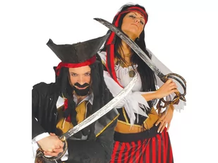 Party Deco Miecz piracki - 1 szt. PZ1-031 - Dodatki do strojów karnawałowych - miniaturka - grafika 1